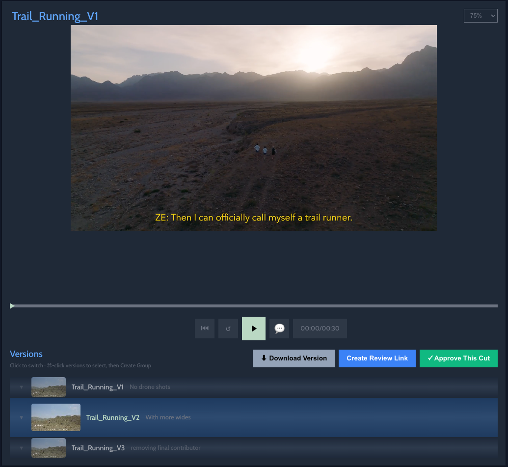 Cut sharing — compare video cuts